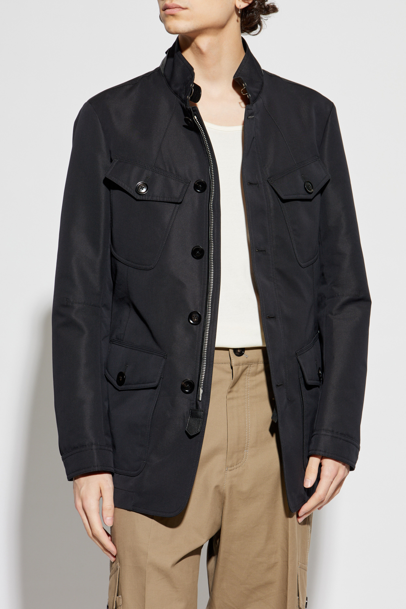 Tom Ford Jacket with Stand Collar | Men's Clothing | Vitkac